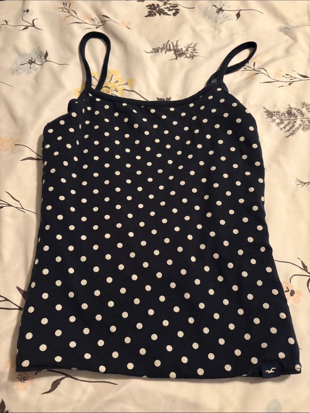 Hollister Navy Blue Polka Dot Girls' Tank Bodysuit